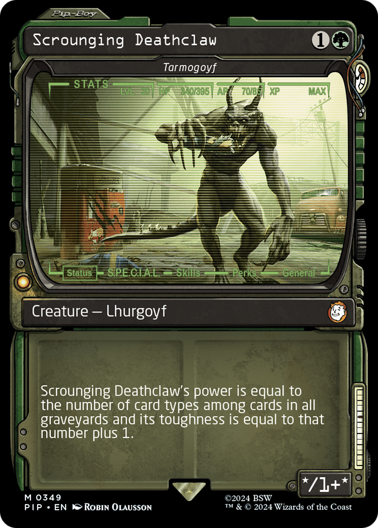 Scrounging Deathclaw - Tarmogoyf (Showcase) [Fallout] | Total Play