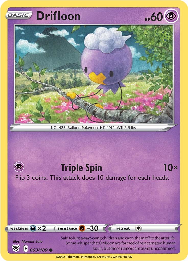 Drifloon (063/189) [Sword & Shield: Astral Radiance] | Total Play