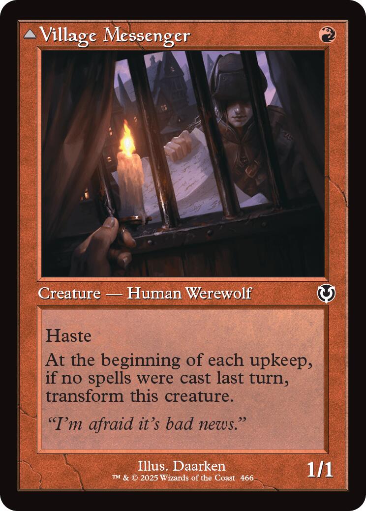 Village Messenger // Moonrise Intruder (Retro Frame) [Innistrad Remastered] | Total Play