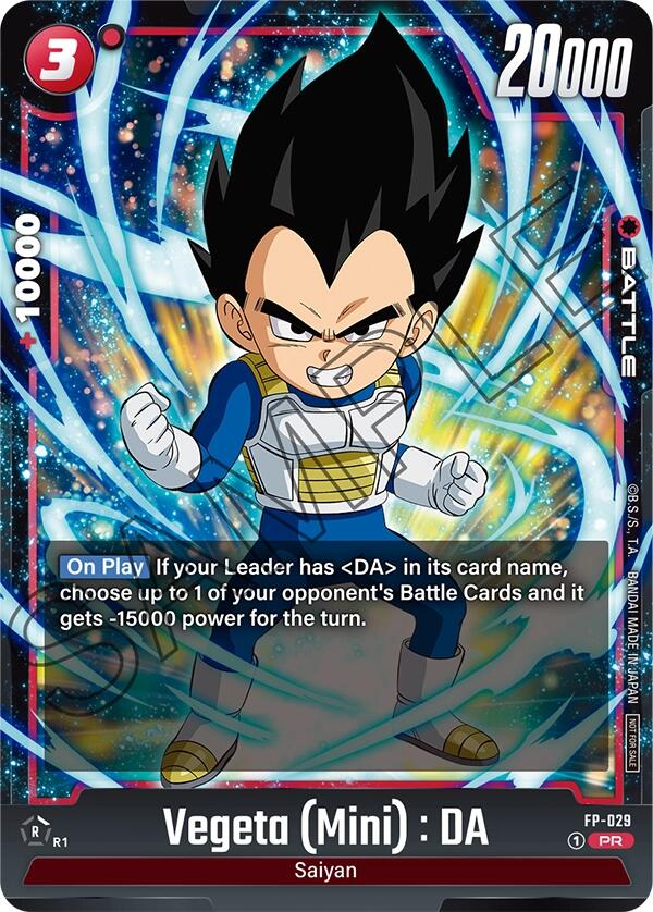 Vegeta (Mini) : DA - FP-029 [Fusion World Promotion Cards] | Total Play