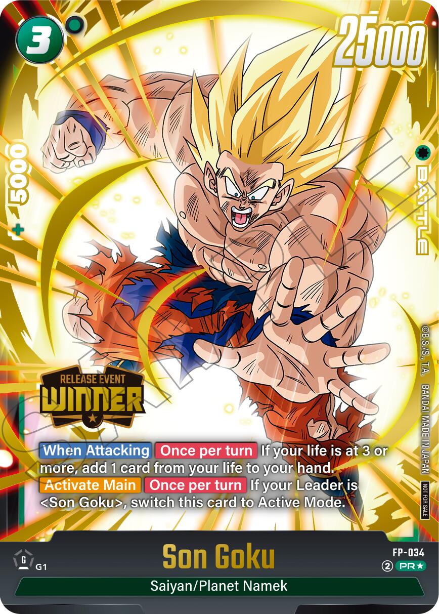 Son Goku (FP-034) (Release Event Winner) [Fusion World Promotion Cards] | Total Play