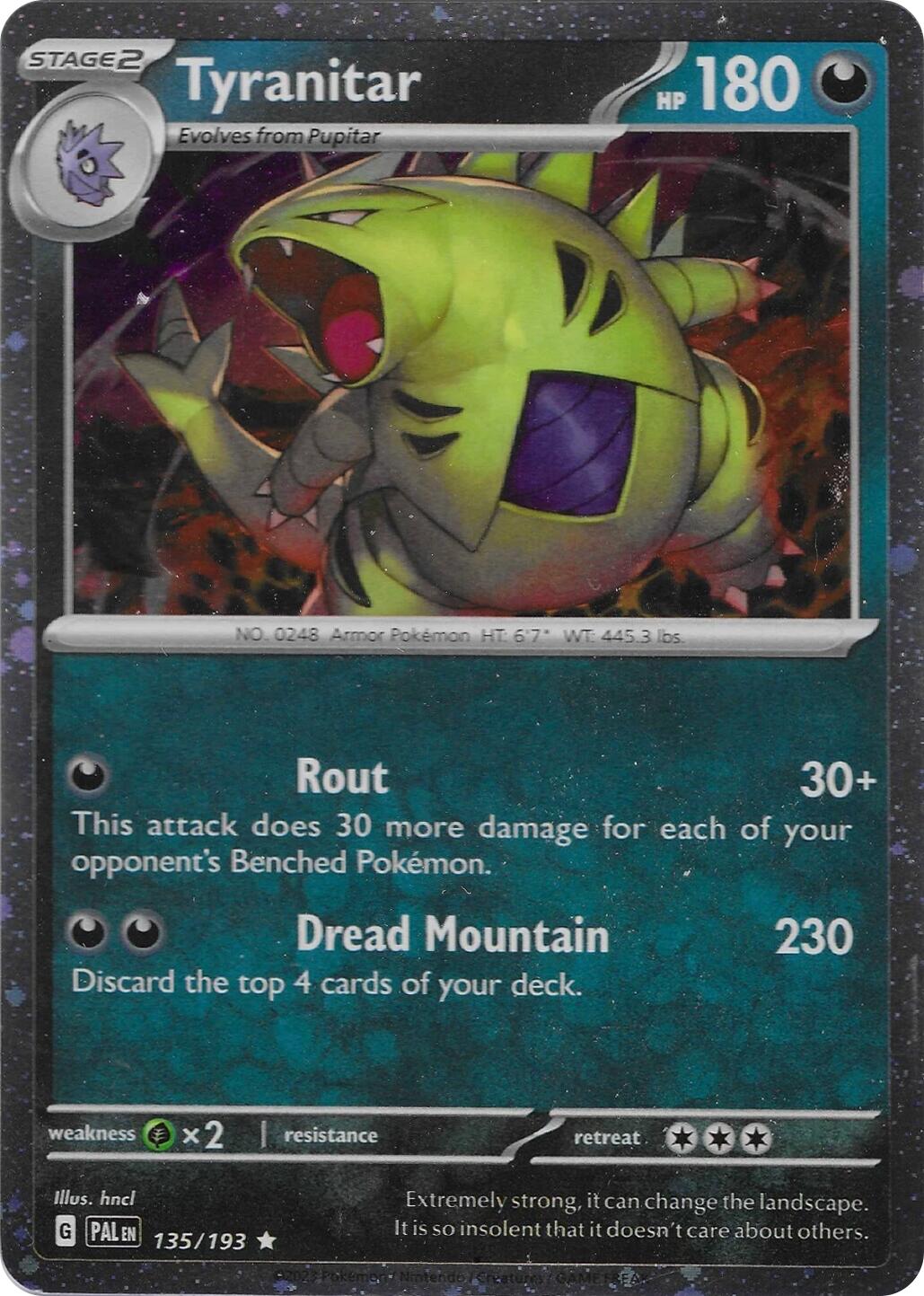 Tyranitar (135/193) (Cosmo Foil) [Miscellaneous Cards] | Total Play