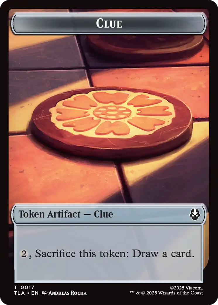 Monk // Clue (0017) Double-Sided Token [Avatar: The Last Airbender Tokens] | Total Play