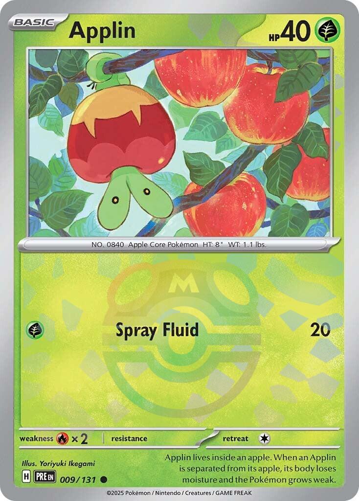 Applin (009/131) (Master Ball Pattern) [Scarlet & Violet: Prismatic Evolutions] | Total Play