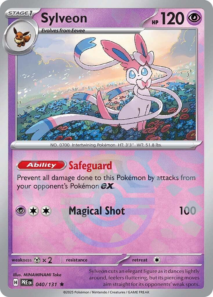 Sylveon (040/131) (Master Ball Pattern) [Scarlet & Violet: Prismatic Evolutions] | Total Play