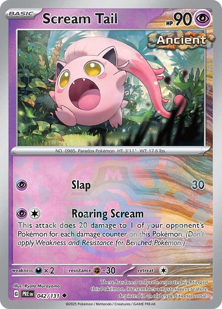 Scream Tail (042/131) (Master Ball Pattern) [Scarlet & Violet: Prismatic Evolutions] | Total Play