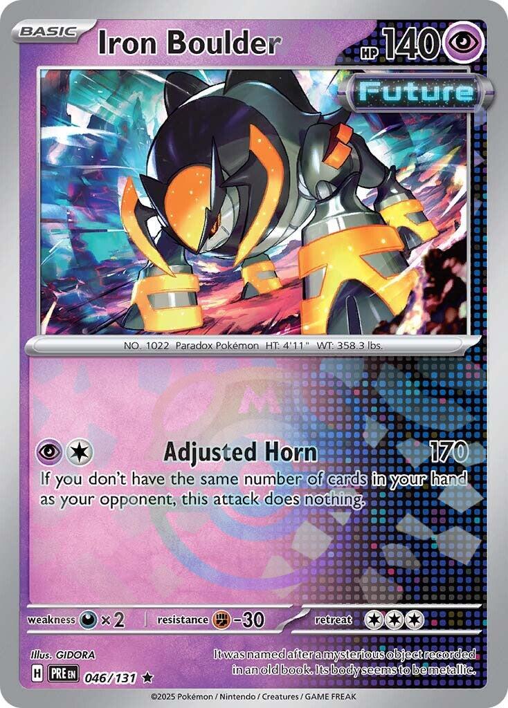 Iron Boulder (046/131) (Master Ball Pattern) [Scarlet & Violet: Prismatic Evolutions] | Total Play