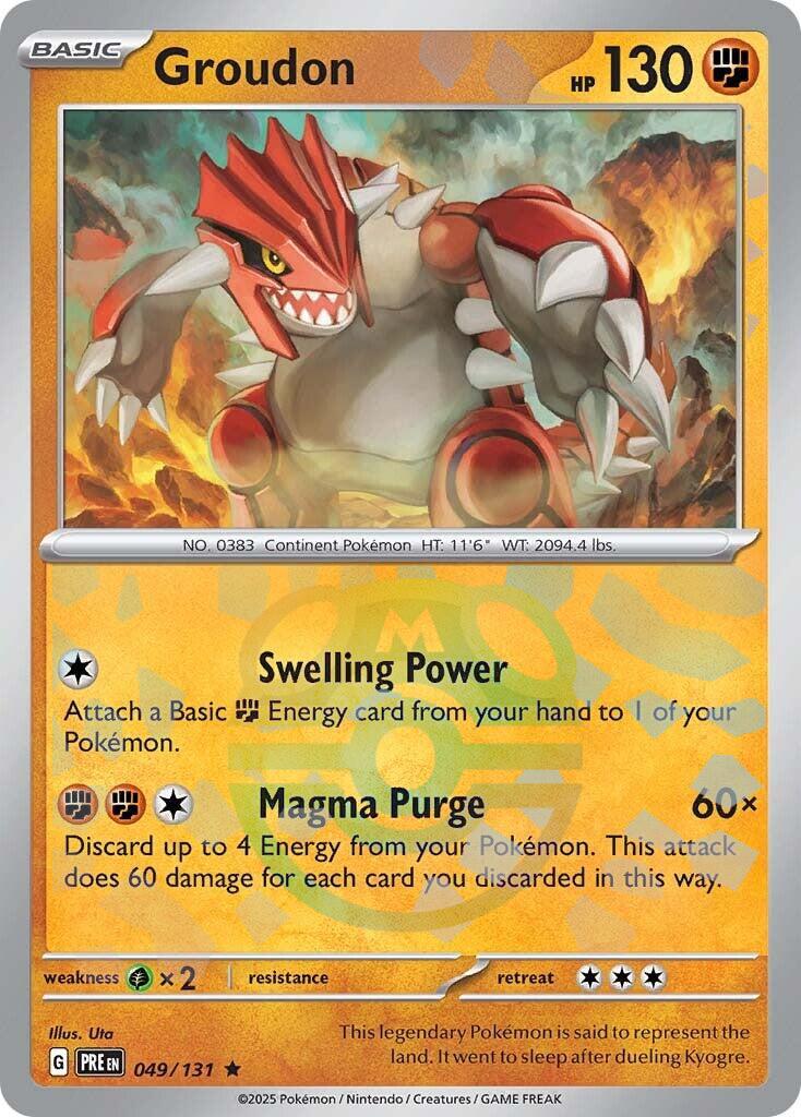 Groudon (049/131) (Master Ball Pattern) [Scarlet & Violet: Prismatic Evolutions] | Total Play