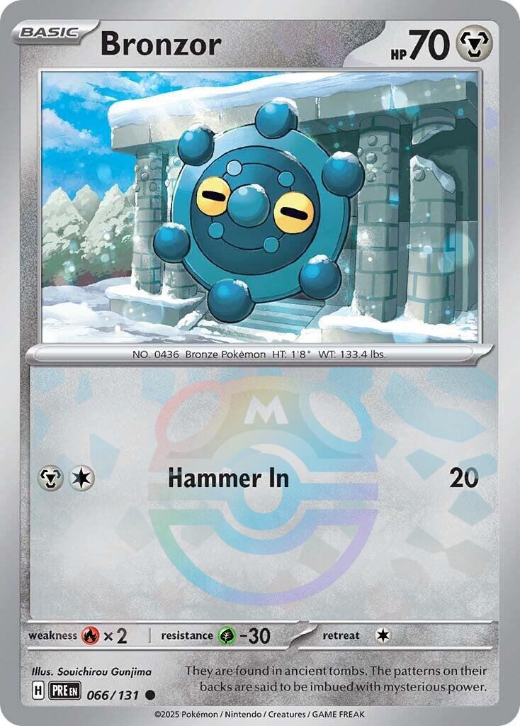 Bronzor (066/131) (Master Ball Pattern) [Scarlet & Violet: Prismatic Evolutions] | Total Play