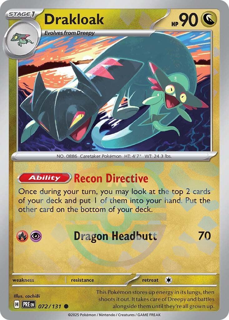 Drakloak (072/131) (Master Ball Pattern) [Scarlet & Violet: Prismatic Evolutions] | Total Play