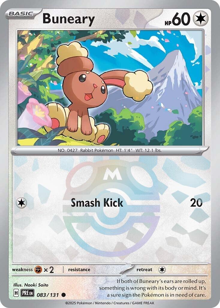 Buneary (083/131) (Master Ball Pattern) [Scarlet & Violet: Prismatic Evolutions] | Total Play