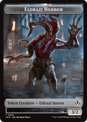 Eldrazi Horror // Human Soldier (0003) Double-Sided Token [Innistrad Remastered Tokens] | Total Play