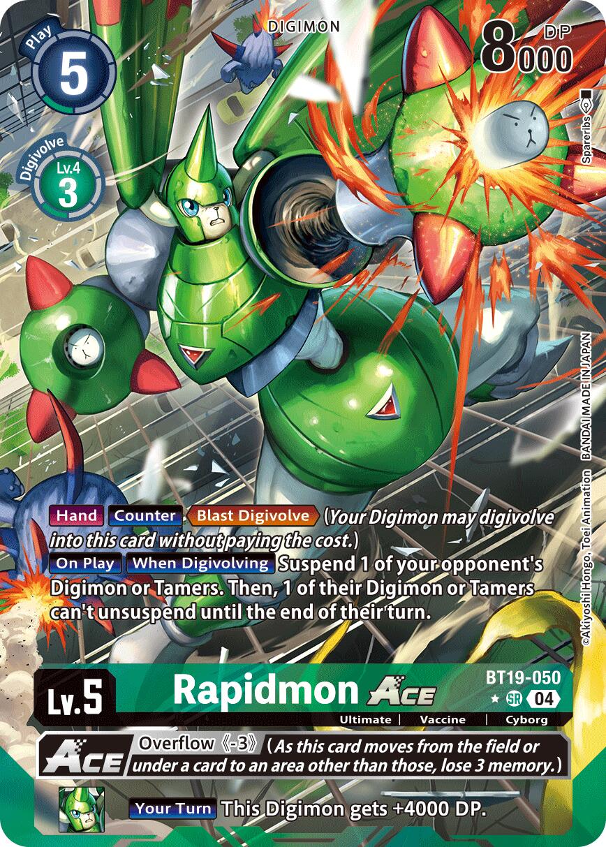 Rapidmon ACE [BT19-050] (Alternate Art) [Release Special Booster Ver.2.5] | Total Play