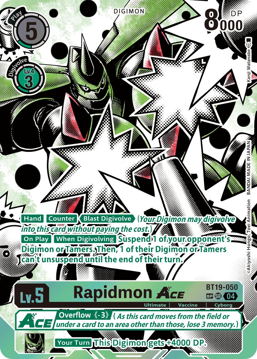 Rapidmon ACE [BT19-050] (Textured) [Release Special Booster Ver.2.5] | Total Play