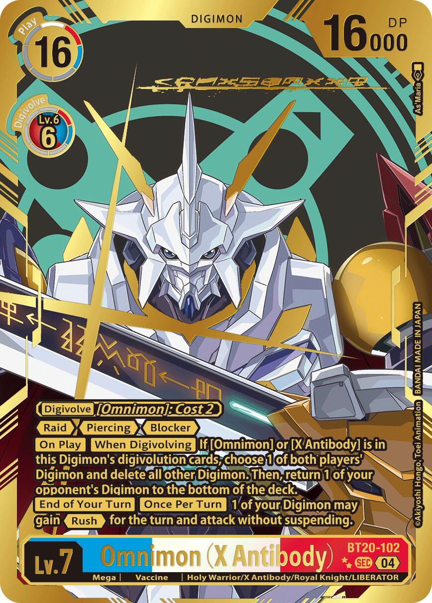 Omnimon [BT20-102] (X Antibody) (Textured) [Release Special Booster Ver.2.5] | Total Play