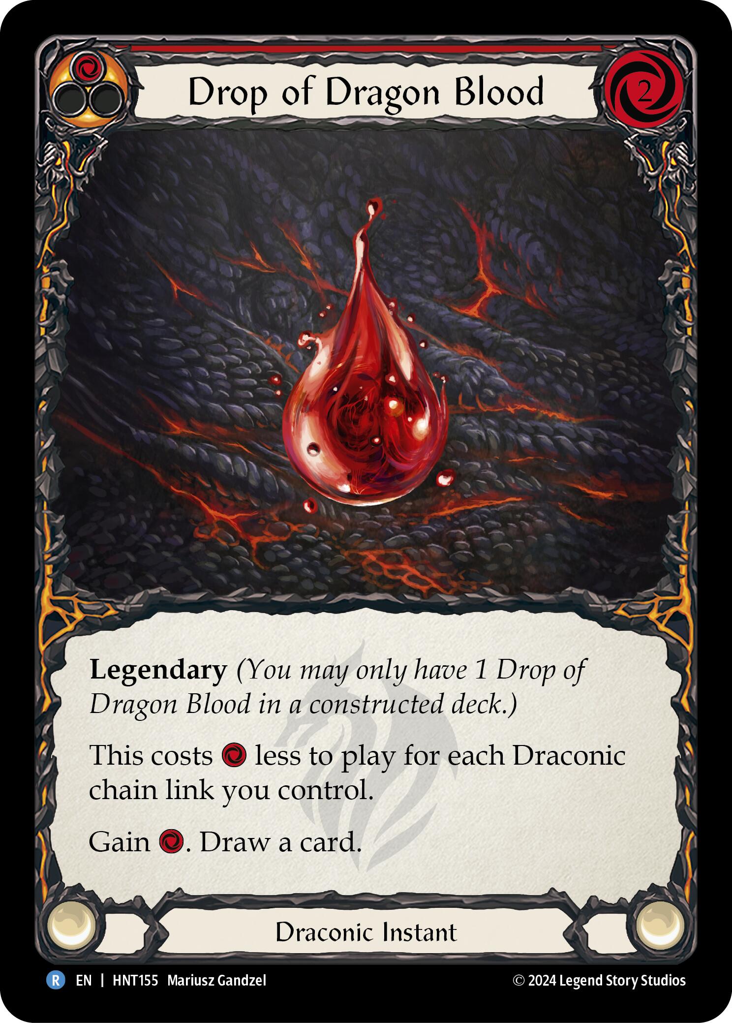 Drop of Dragon Blood (Red) [HNT155] (The Hunted) | Total Play