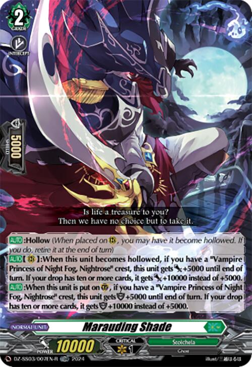 Marauding Shade (TDR) (DZ-SS03/007EN-R) [DZ-SS03: Stride Deckset -Nightrose-] | Total Play