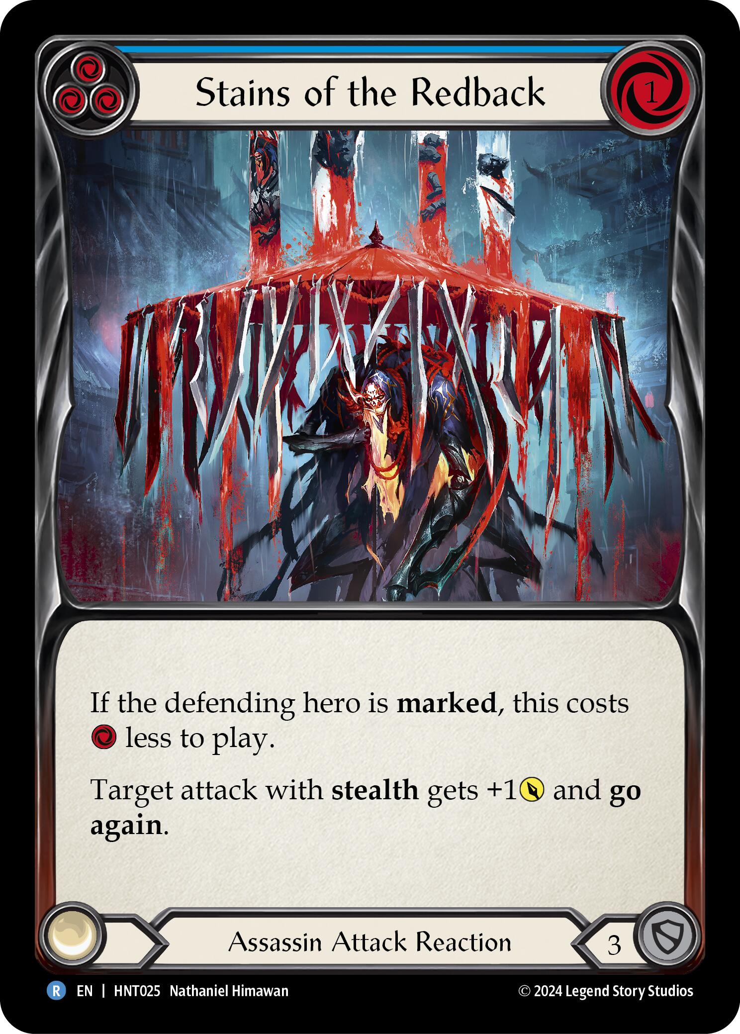Stains of the Redback (Blue) [HNT025] (The Hunted) | Total Play