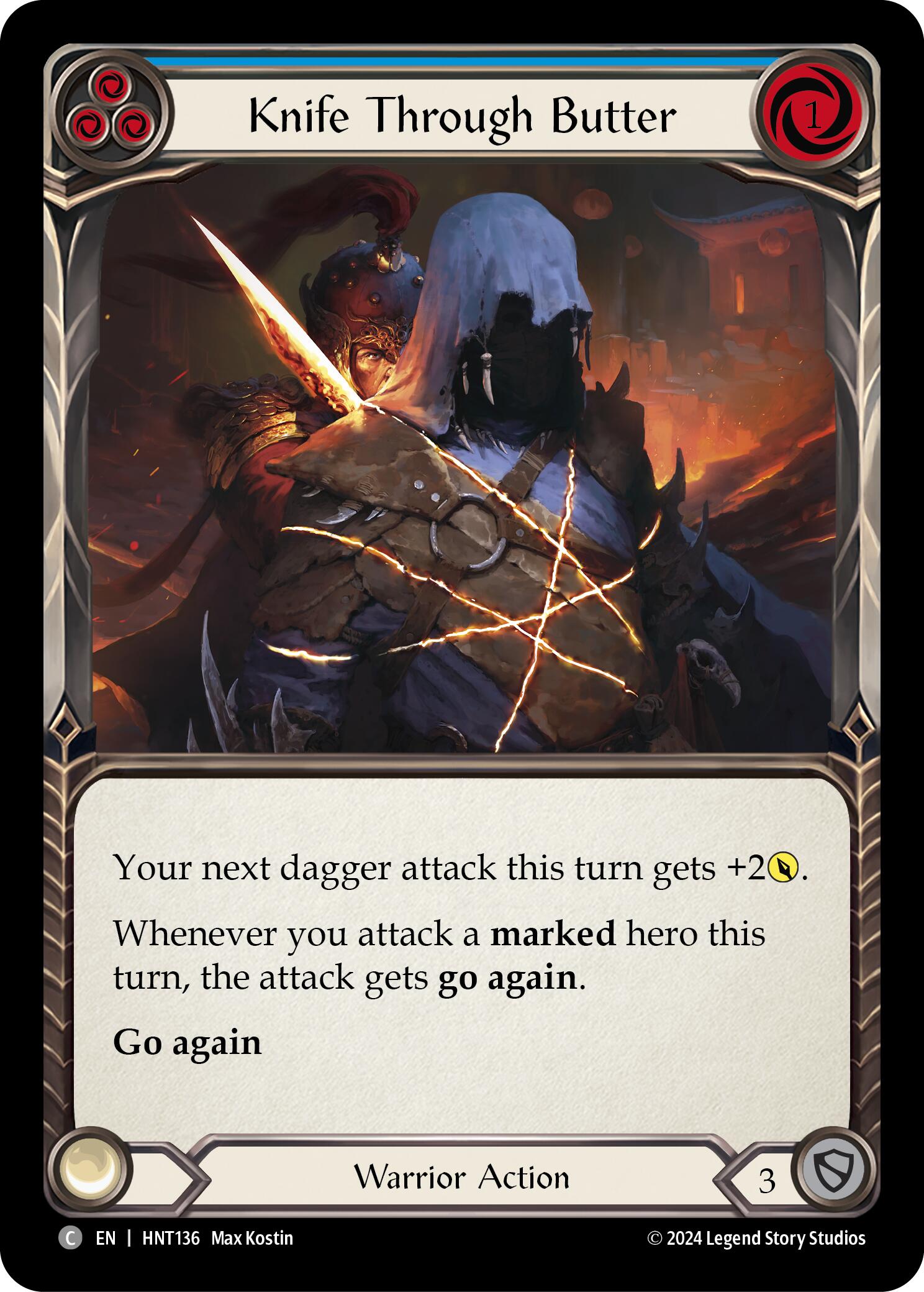 Knife through Butter (Blue) [HNT136] (The Hunted) | Total Play