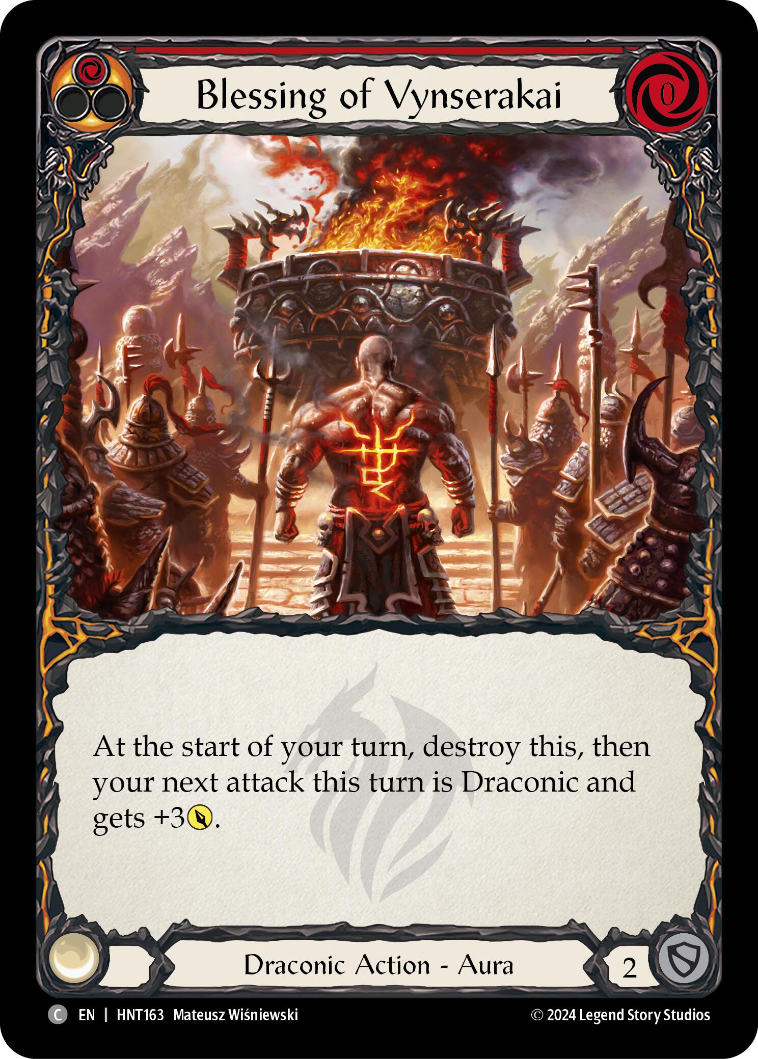 Blessing of Vynserakai (Red) [HNT163] (The Hunted) | Total Play