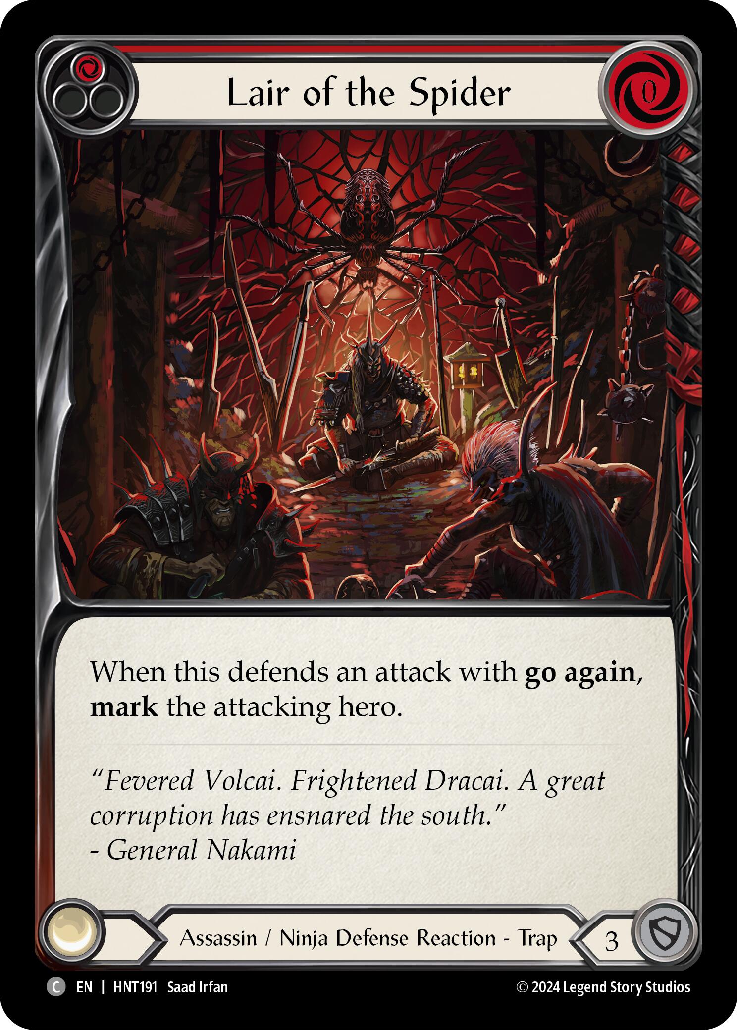 Lair of the Spider (Red) [HNT191] (The Hunted) | Total Play