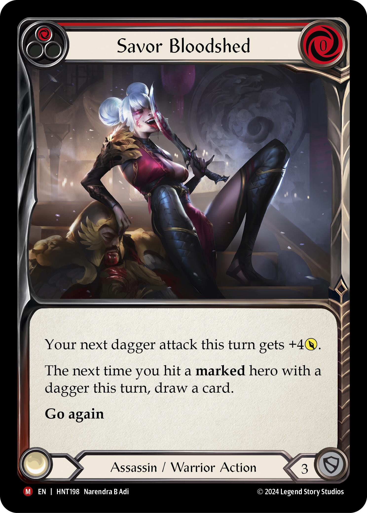 Savor Bloodshed [HNT198] (The Hunted)  Rainbow Foil | Total Play