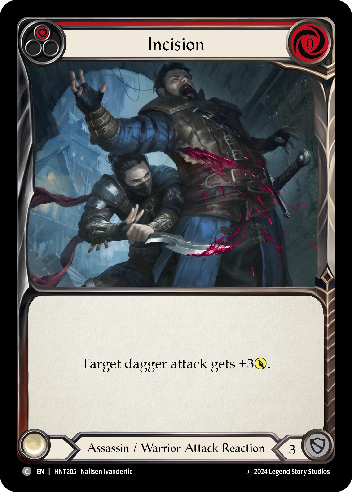Incision (Red) [HNT205] (The Hunted)  Rainbow Foil | Total Play