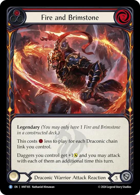 Fire and Brimstone [HNT105] (The Hunted)  Rainbow Foil | Total Play