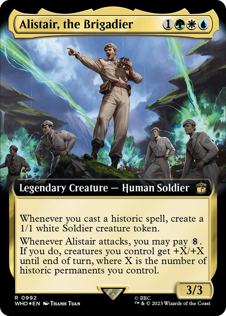 Alistair, the Brigadier (Extended Art) (Surge Foil) [Doctor Who] | Total Play