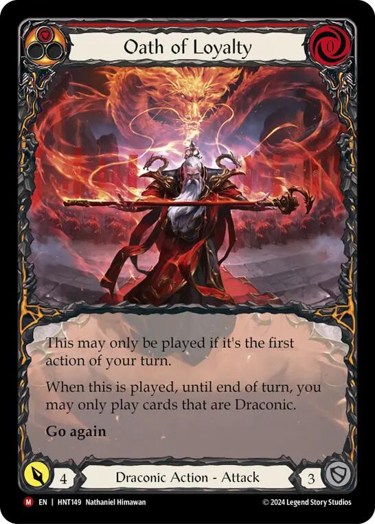 Oath of Loyalty (Extended Art) [HNT149] (The Hunted)  Rainbow Foil | Total Play
