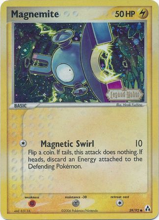 Magnemite (59/92) (Stamped) [EX: Legend Maker] | Total Play