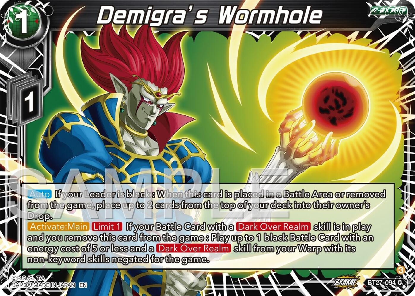 Demigra's Wormhole (BT27-094) [History of Z] | Total Play