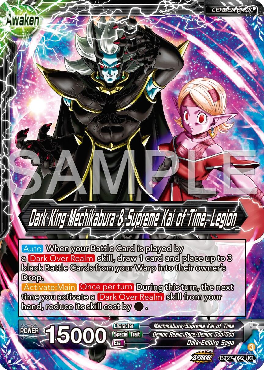 Mechikabura // Dark King Mechikabura & Supreme Kai of Time, Legion (BT27-092) [History of Z] | Total Play