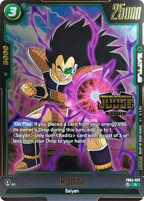 Raditz (Judge Pack 03 - Store Judge) [Fusion World Tournament Cards] | Total Play