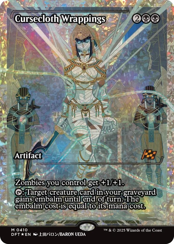 Cursecloth Wrappings (Showcase Fracture Foil) (Japanese) [Aetherdrift] | Total Play