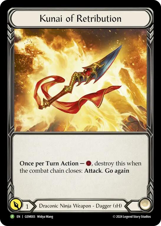 Kunai of Retribution [GEM003] (GEM Pack 1)  Cold Foil | Total Play