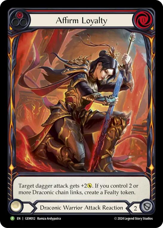 Affirm Loyalty [GEM012] (GEM Pack 1)  Rainbow Foil | Total Play