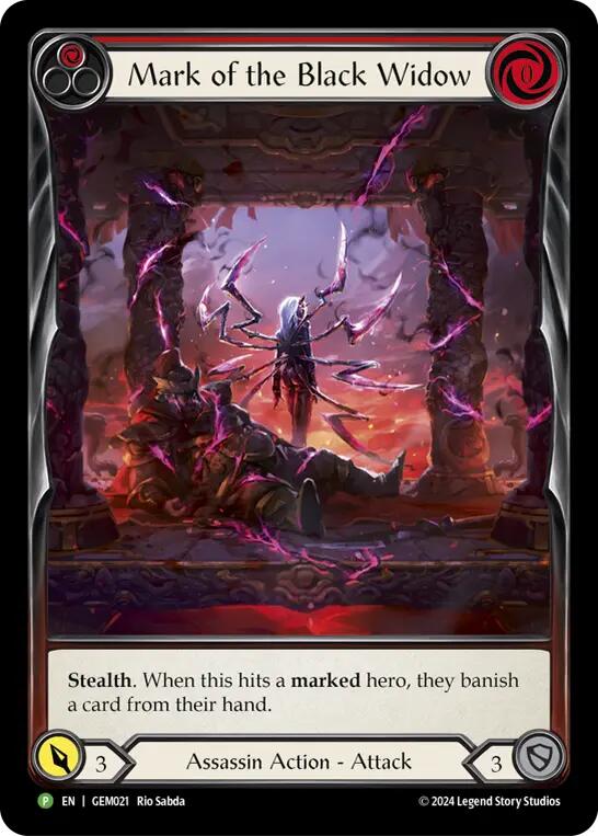 Mark of the Black Widow [GEM021] (GEM Pack 1)  Rainbow Foil | Total Play