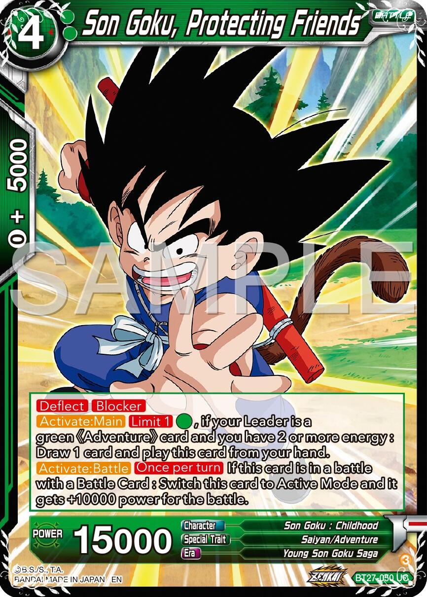 Son Goku, Protecting Friends (BT27-050) [History of Z] | Total Play