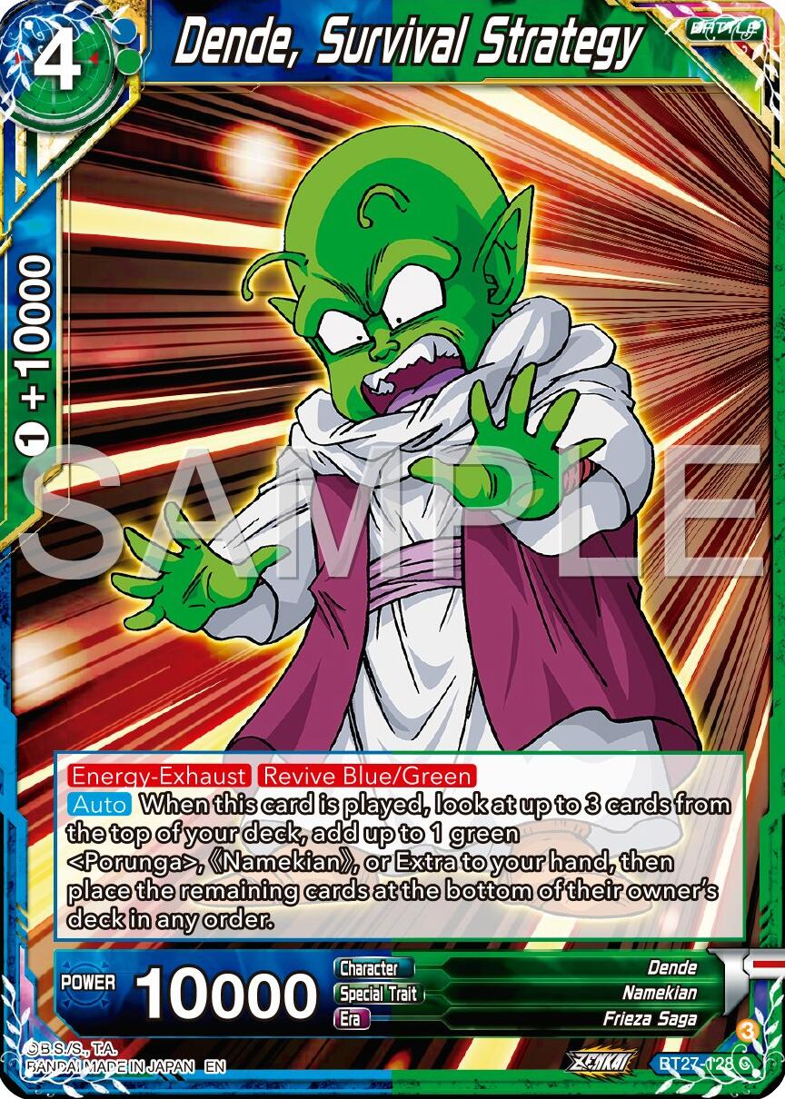 Dende, Survival Strategy (BT27-128) [History of Z] | Total Play