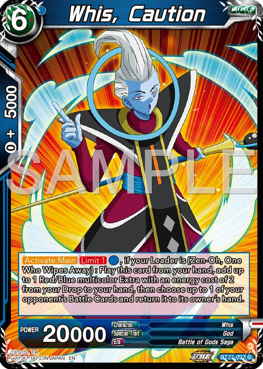 Whis, Caution (BT27-037) [History of Z] | Total Play