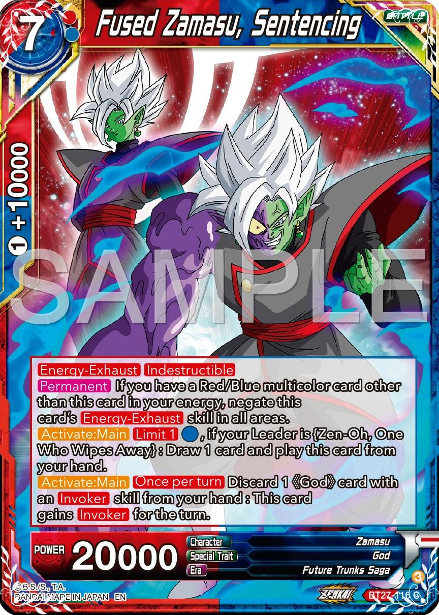 Fused Zamasu, Sentencing (BT27-116) [History of Z] | Total Play