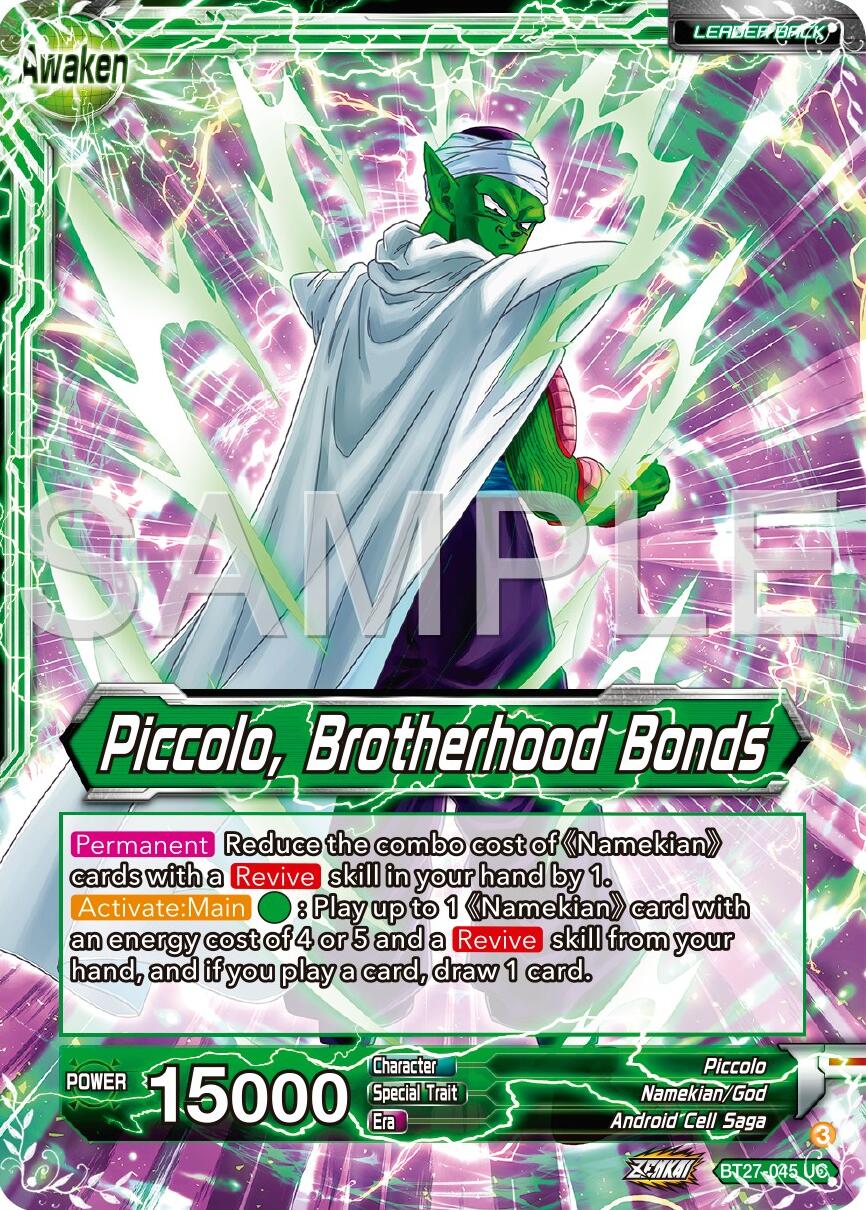 Piccolo // Piccolo, Brotherhood Bands (BT27-045) [History of Z] | Total Play