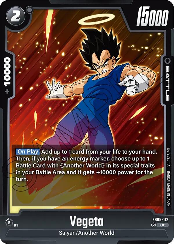 Vegeta (FB05-112) [New Adventure] | Total Play