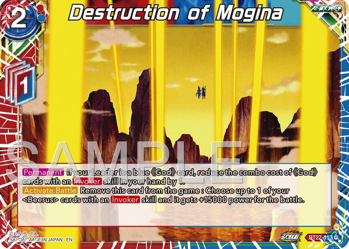 Destruction of Mogina (BT27-113) [History of Z] | Total Play