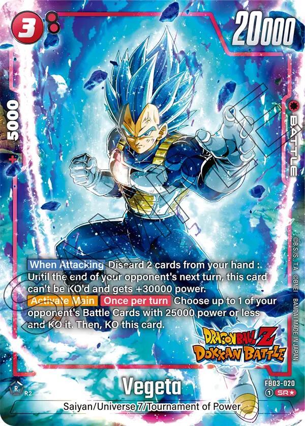 Vegeta (FB03-020) (Dragon Ball Z Dokkan Battle Alternate Art) [Raging Roar] | Total Play