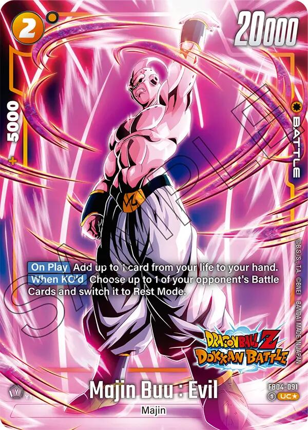 Majin Buu : Evil (FB04-091) (Dragon Ball Z Dokkan Battle Alternate Art) [Ultra Limit] | Total Play