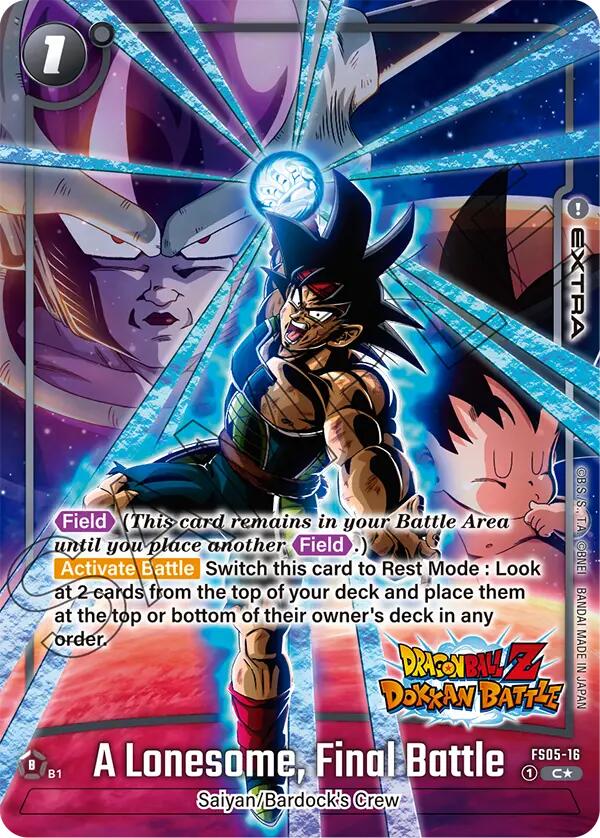 A Lonesome, Final Battle (Dragon Ball Z Dokkan Battle Alternate Art) [Starter Deck: Bardock] | Total Play