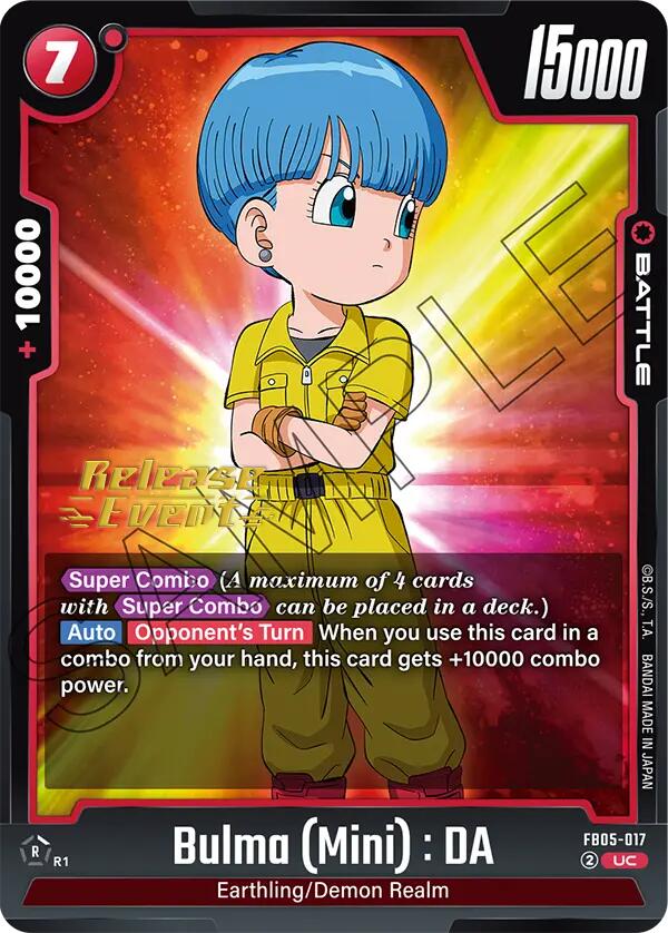 Bulma (Mini) : DA [New Adventure Release Event Cards] | Total Play