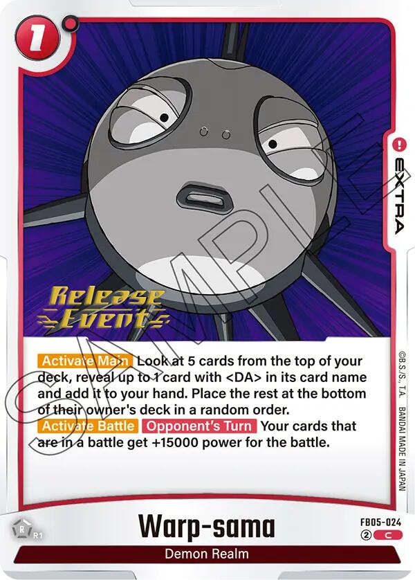 Warp-sama [New Adventure Release Event Cards] | Total Play